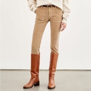 Nili Lotan Jenna Corduroy 111/88 80NL New York Khaki Tan Pants Size 6